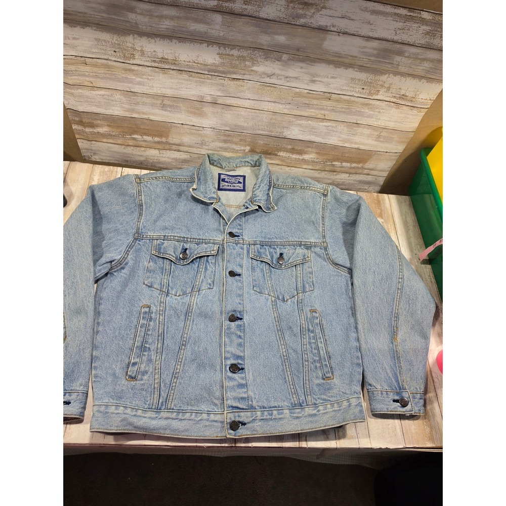 Vintage Hard Rock Cafe Orlando Denim Jacket Save The Planet Globe Light Wash M